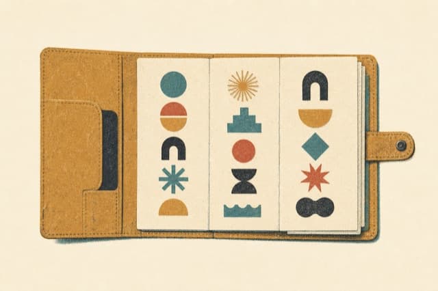 Editorial Risograph illustration of an open editorial document, representing a strategic brief